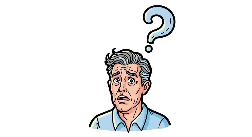 昭和と令和の価値観の違いに戸惑う50代男性のイラスト