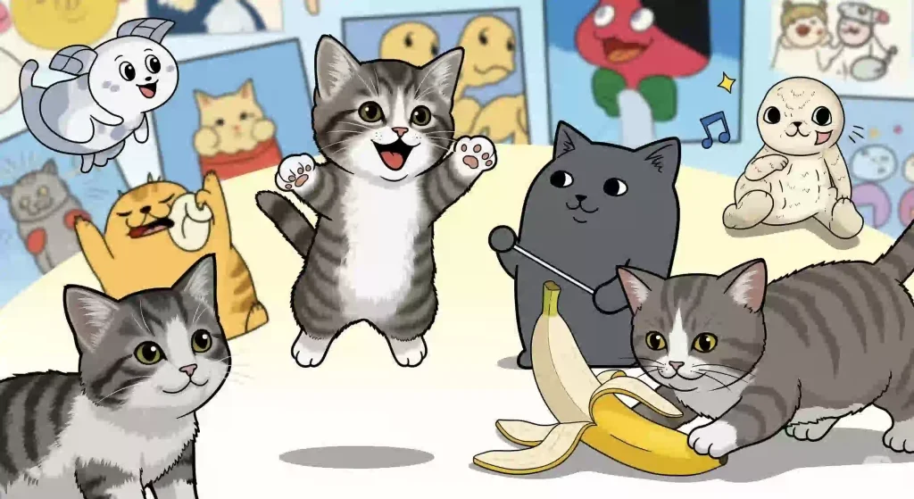 代表的な猫ミームとハッピーな曲