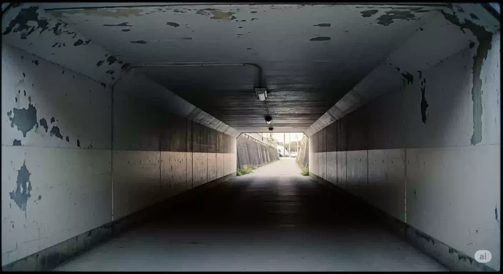 立ちションがある程度許容されていた、公衆トイレも少なかった時代の象徴としての薄暗い昭和のガード下
