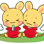 アニメ「ちいかわ」のキャラクター、ちいかわとハチワレが夜空の下で仲良く並んで座っているイラスト。「ひとりごつ」をハチワレが歌い、ちいかわが嬉しそうに聞いている。