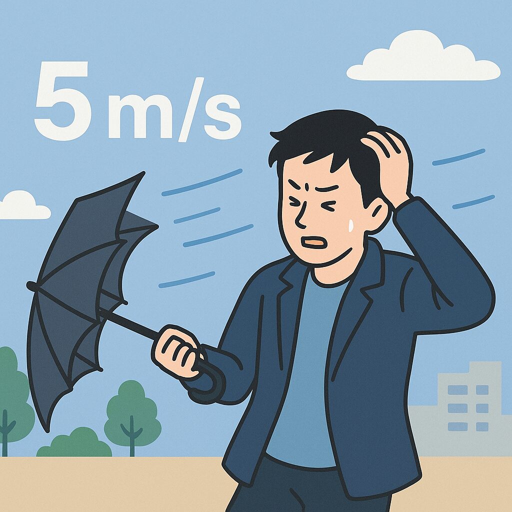 風速5mってどのくらい？体感・生活への影響をわかりやすく解説
