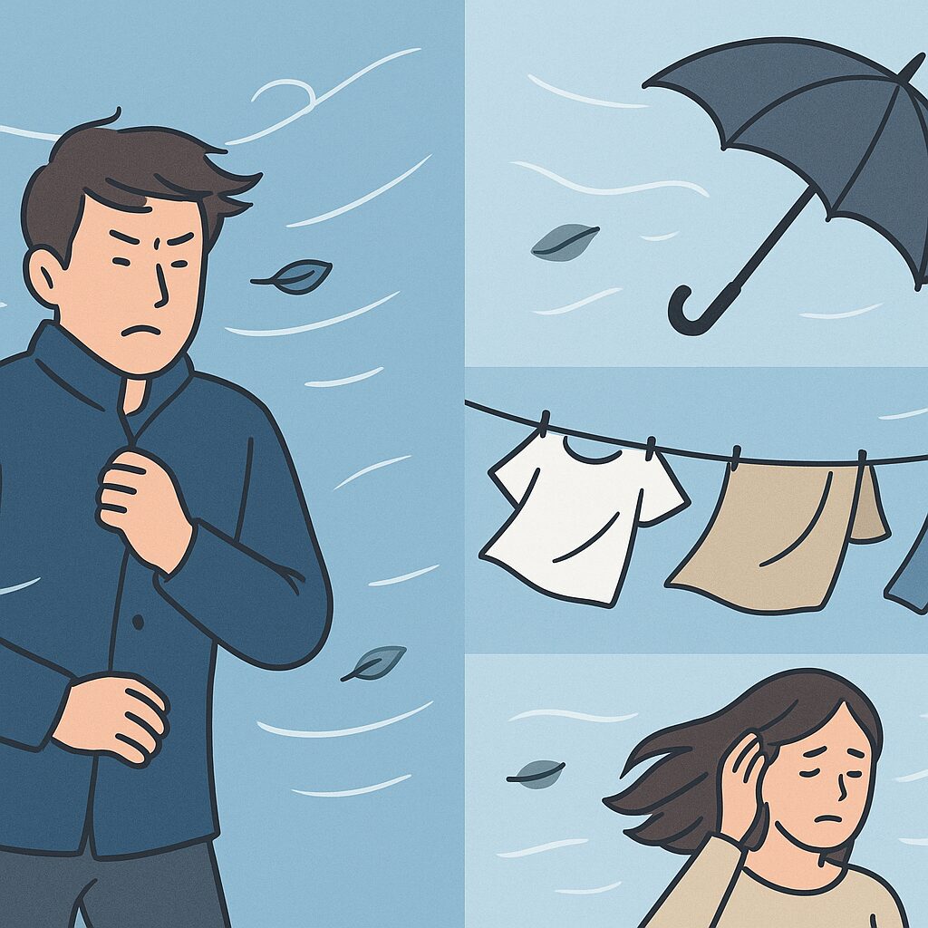 風速7mはどのくらい？体感・傘・洗濯物・外出の目安をわかりやすく解説
