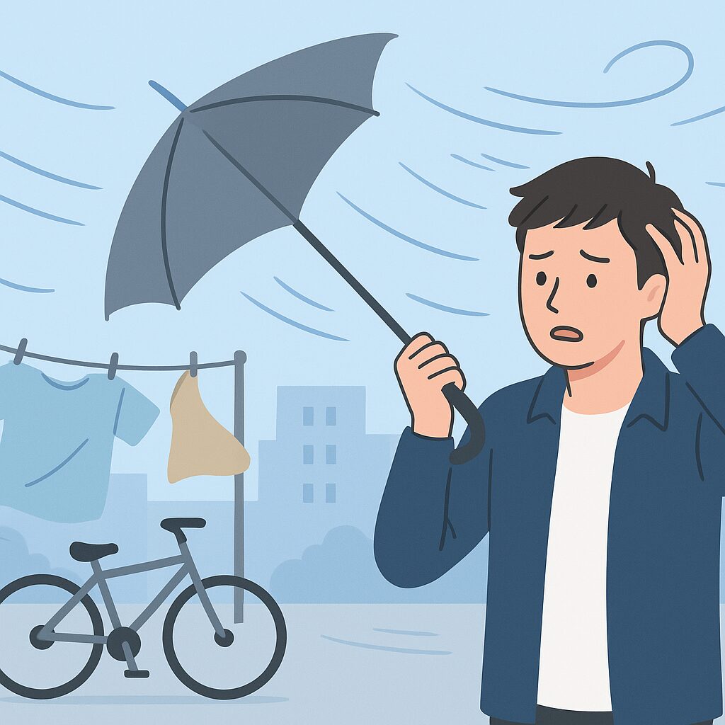 風速8mはどのくらい？体感・傘・洗濯物・外出への影響をわかりやすく解説